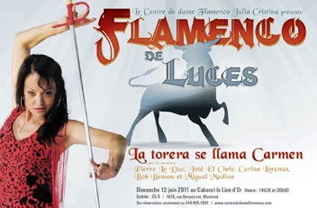 FLAMENCO DE LUCES, la torera se llama Carmen